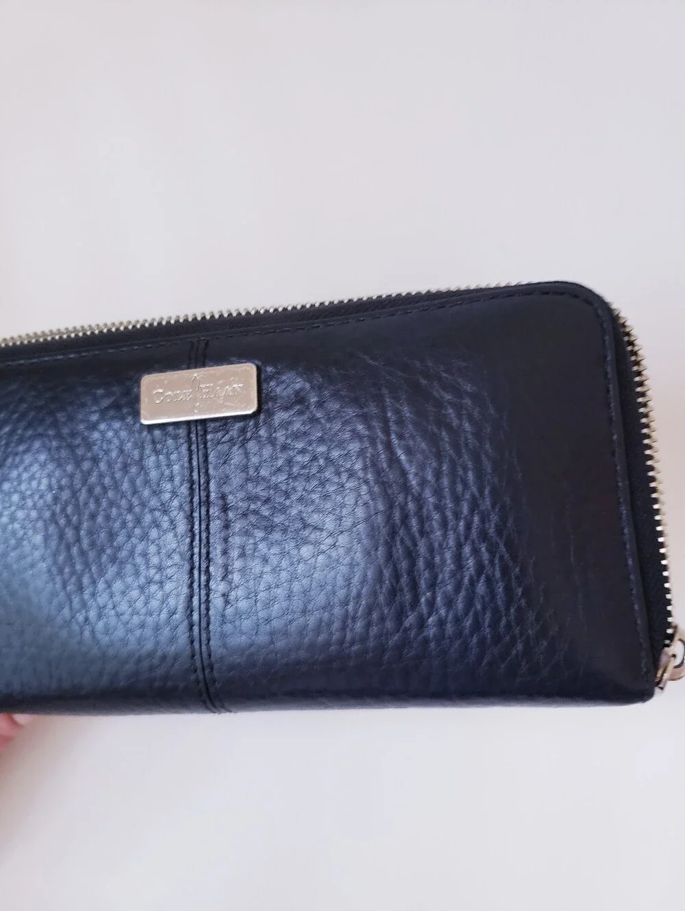 Vintage Cole Haan Black Pebble Leather Wallet